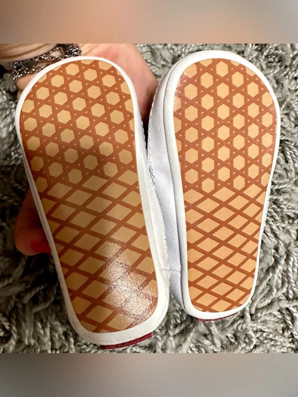 Vans Navy Blue Kids Slip-On Canvas Shoes with White Stripe